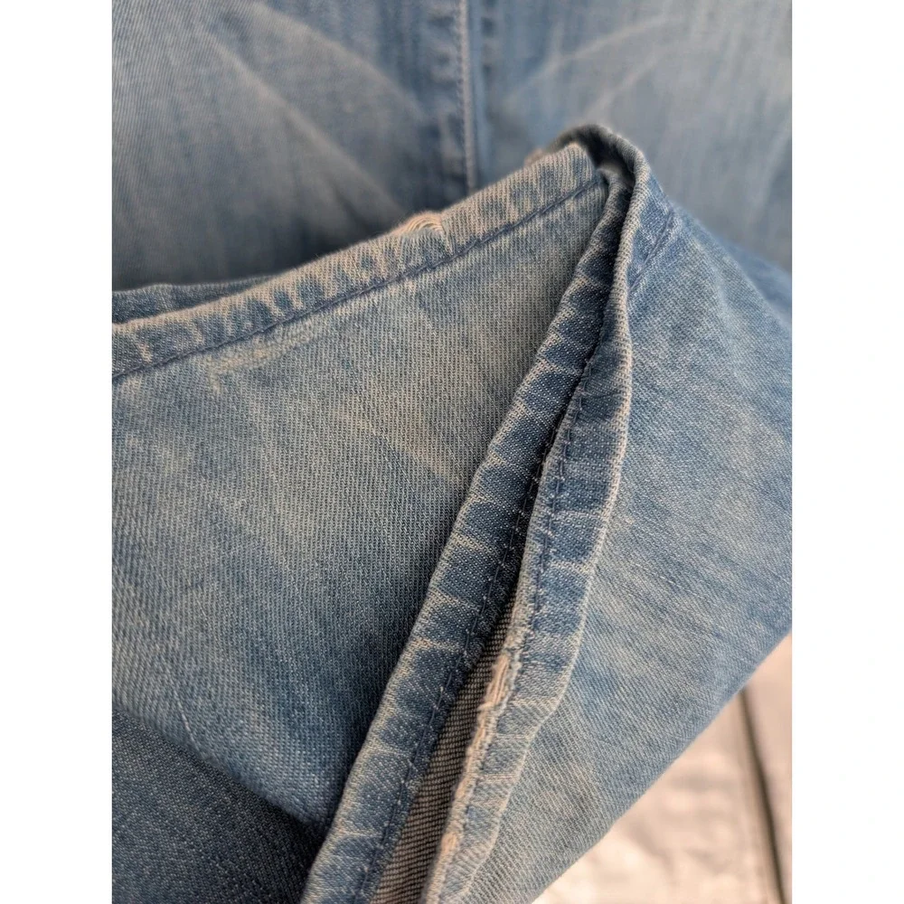 7 For All‎ Mankind Dojo Jeans 29 Blue Low Rise Flare Wide Leg Med Wash Y2K Indie
